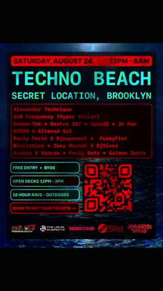 TECHNO BEACH flyer