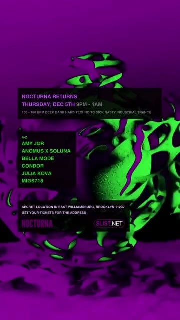 NOCTURNA RETURNS event