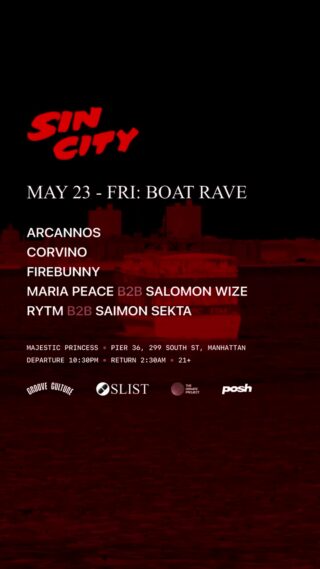 BOAT RAVE flyer