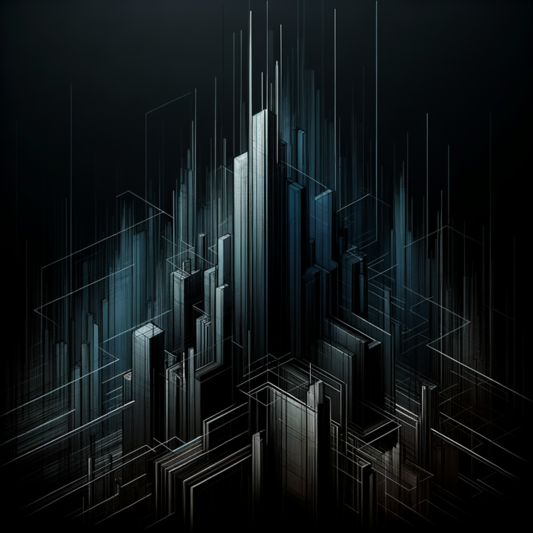 Abstract dark architectural lines representing the SLIST growth framework