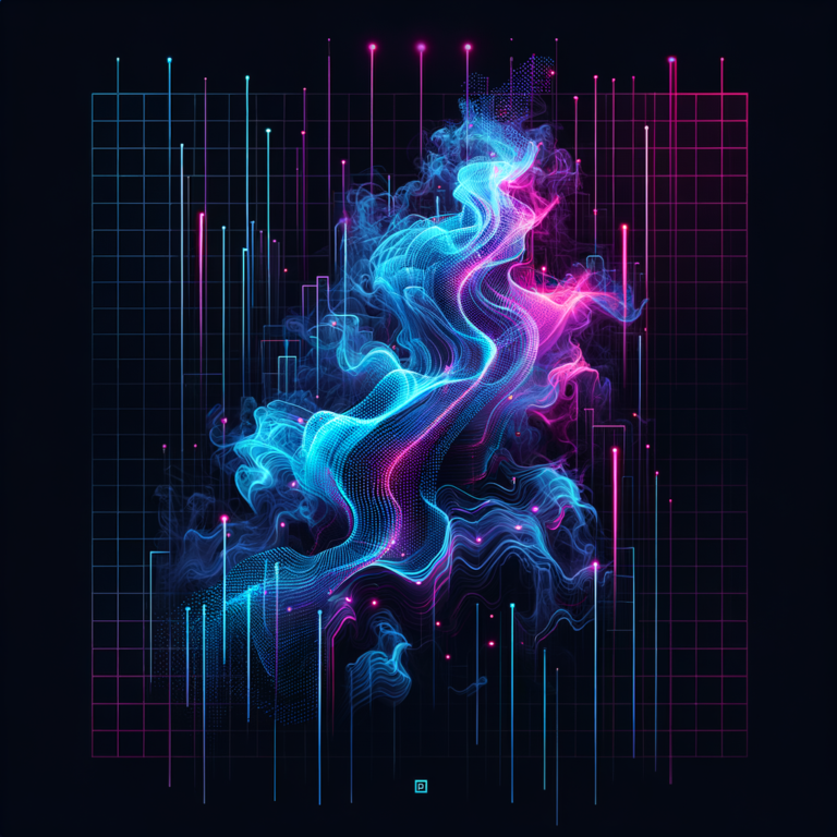 Abstract dark digital art representing event promotion and community building