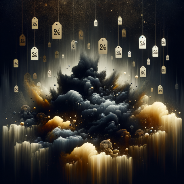 Abstract dark art representing discount negotiation strategy