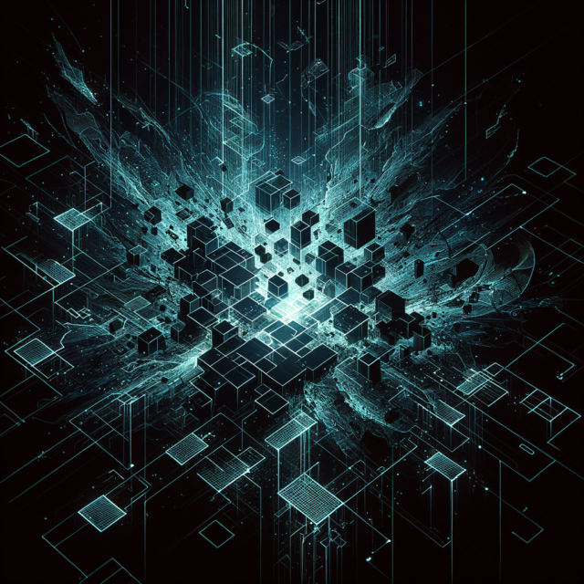 Abstract dark digital art representing a major website redesign