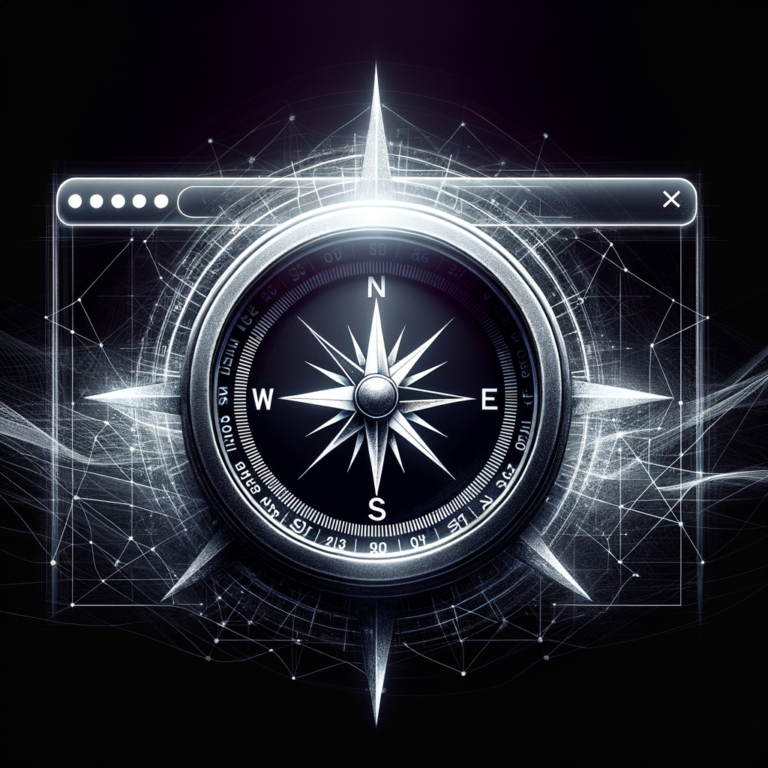 Abstract dark digital art representing website navigation redesign