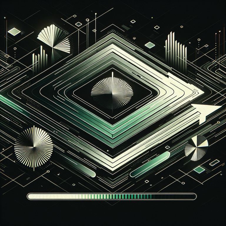 Abstract dark digital art representing steady website progress and iteration