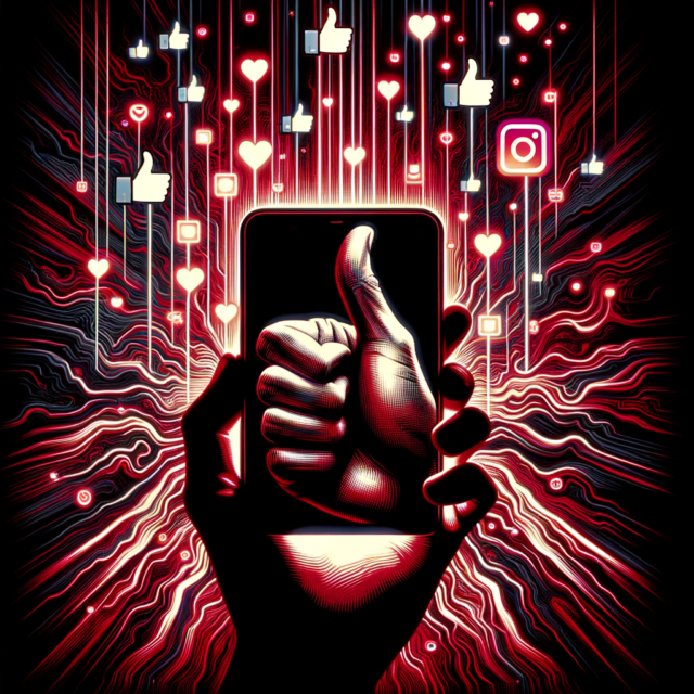 Abstract art showing irreverent social media energy