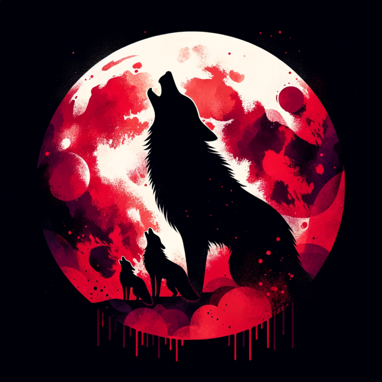 Wolf silhouette representing power hierarchy