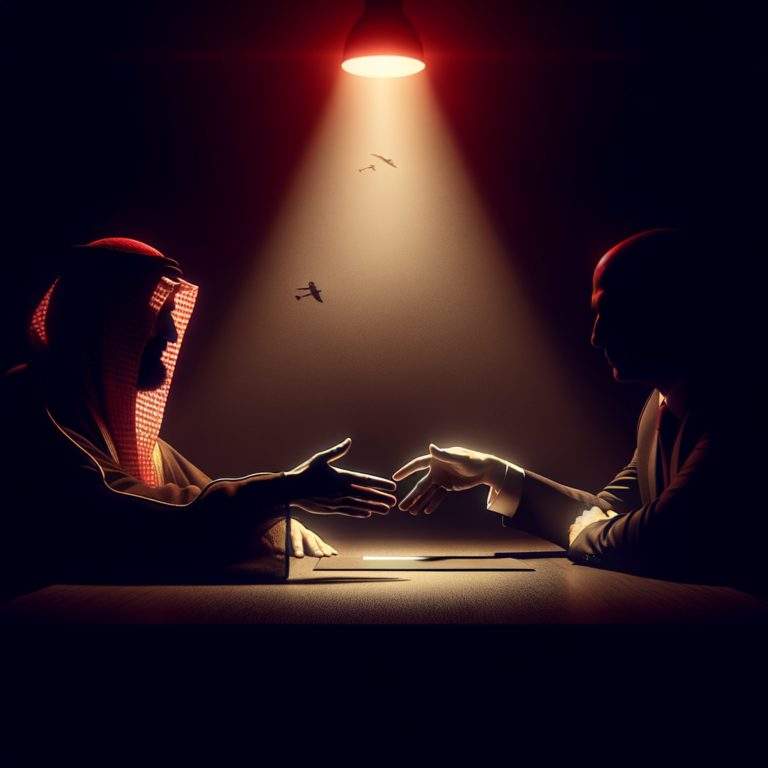 Abstract dark negotiation hands reaching