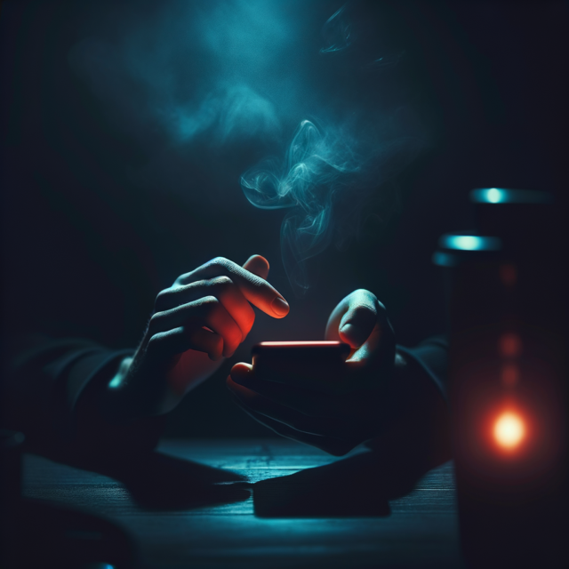 Smartphone DM outreach in dark ambient light