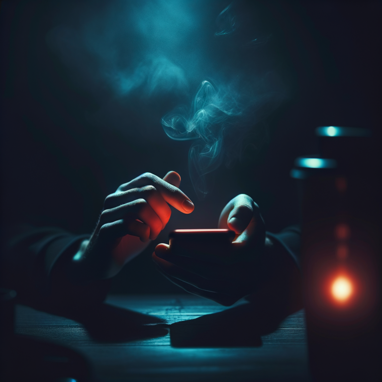 Smartphone DM outreach in dark ambient light