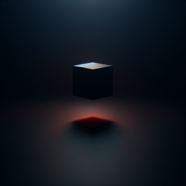 Abstract dark minimal geometric stillness